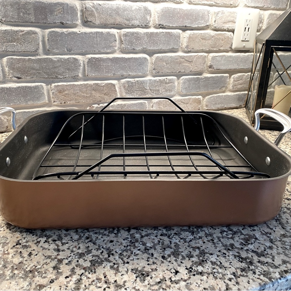 Nordic Ware Extra Large Copper Roaster With Rack